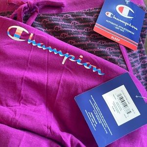 champion womens purple top and shorts pajama set size 1X